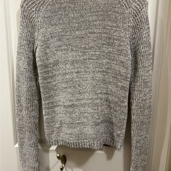 Duffy Knit Cardigan in White & Summer Grey - Picture 3 of 4